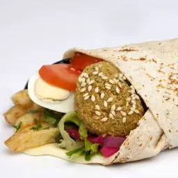 فلافل خبز صاج مع البيض